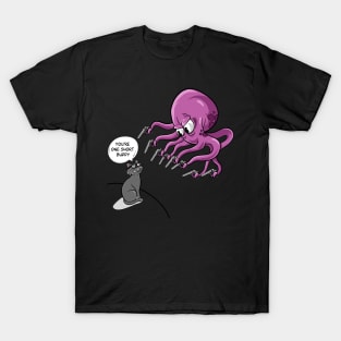Funny cat and octopuss cartoon T-Shirt